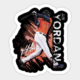 Yordan Alvarez Houston Air Yordan Sticker